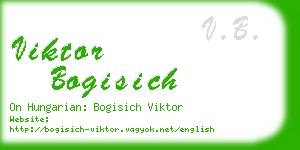 viktor bogisich business card